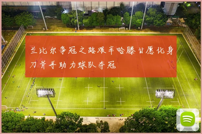 兰比尔争冠之路艰辛哈滕甘愿化身刀斧手助力球队夺冠